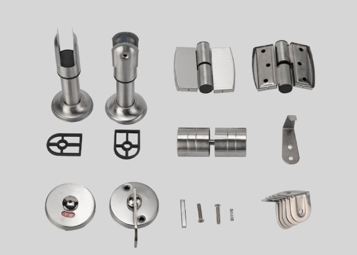 Public Toilet Partition Hardware Door Hinge Stainless steel whole set 